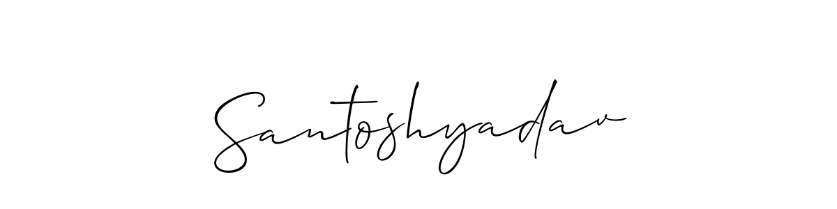 You can use this online signature creator to create a handwritten signature for the name Santoshyadav. This is the best online autograph maker. Santoshyadav signature style 2 images and pictures png