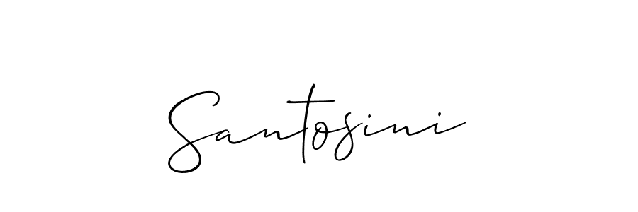 if you are searching for the best signature style for your name Santosini. so please give up your signature search. here we have designed multiple signature styles  using Allison_Script. Santosini signature style 2 images and pictures png