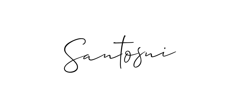 Make a beautiful signature design for name Santosni. Use this online signature maker to create a handwritten signature for free. Santosni signature style 2 images and pictures png
