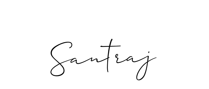 Make a beautiful signature design for name Santraj. With this signature (Allison_Script) style, you can create a handwritten signature for free. Santraj signature style 2 images and pictures png