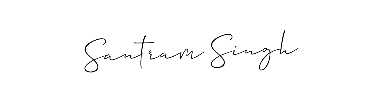 How to make Santram Singh name signature. Use Allison_Script style for creating short signs online. This is the latest handwritten sign. Santram Singh signature style 2 images and pictures png