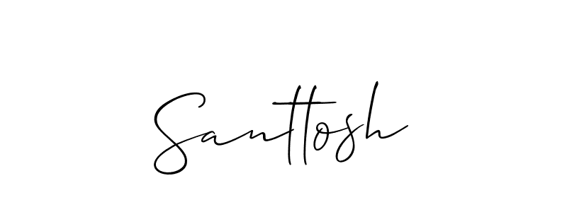 Also You can easily find your signature by using the search form. We will create Santtosh name handwritten signature images for you free of cost using Allison_Script sign style. Santtosh signature style 2 images and pictures png