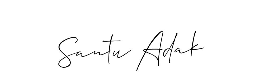 Once you've used our free online signature maker to create your best signature Allison_Script style, it's time to enjoy all of the benefits that Santu Adak name signing documents. Santu Adak signature style 2 images and pictures png