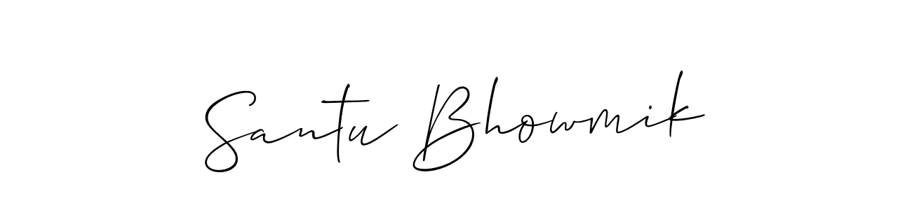 You can use this online signature creator to create a handwritten signature for the name Santu Bhowmik. This is the best online autograph maker. Santu Bhowmik signature style 2 images and pictures png