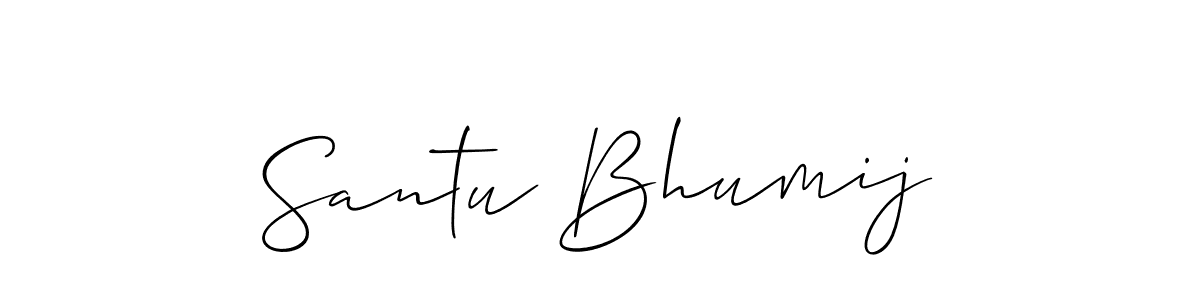 Make a beautiful signature design for name Santu Bhumij. Use this online signature maker to create a handwritten signature for free. Santu Bhumij signature style 2 images and pictures png