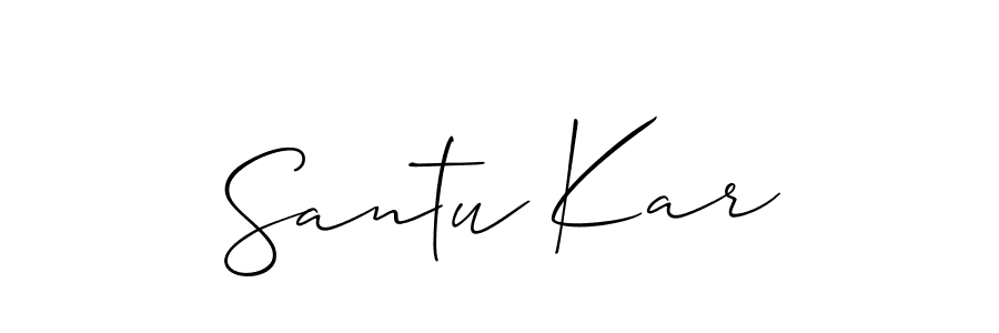 Make a short Santu Kar signature style. Manage your documents anywhere anytime using Allison_Script. Create and add eSignatures, submit forms, share and send files easily. Santu Kar signature style 2 images and pictures png