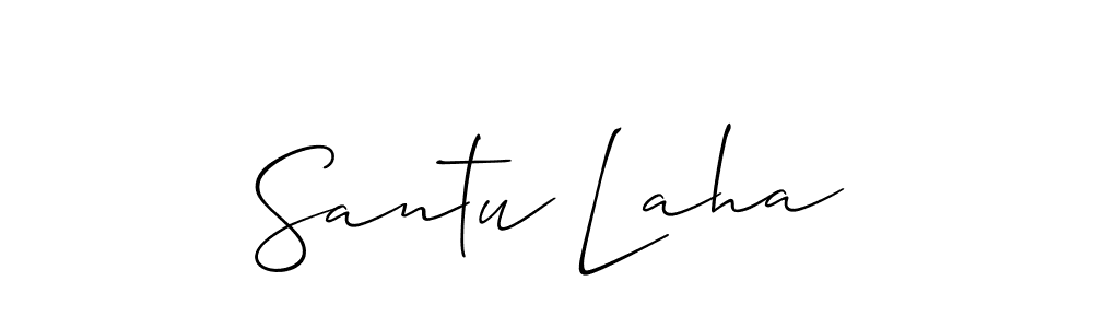 Make a beautiful signature design for name Santu Laha. Use this online signature maker to create a handwritten signature for free. Santu Laha signature style 2 images and pictures png