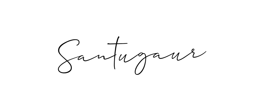 Design your own signature with our free online signature maker. With this signature software, you can create a handwritten (Allison_Script) signature for name Santugaur. Santugaur signature style 2 images and pictures png