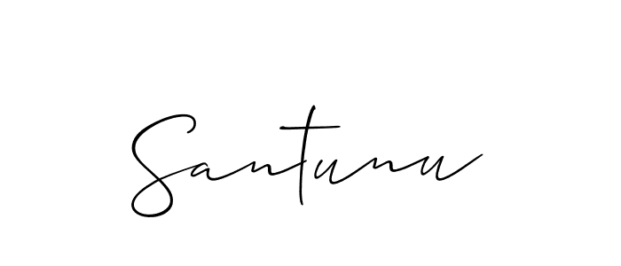 Make a beautiful signature design for name Santunu. Use this online signature maker to create a handwritten signature for free. Santunu signature style 2 images and pictures png