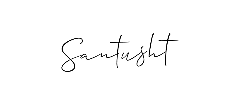 Also we have Santusht name is the best signature style. Create professional handwritten signature collection using Allison_Script autograph style. Santusht signature style 2 images and pictures png