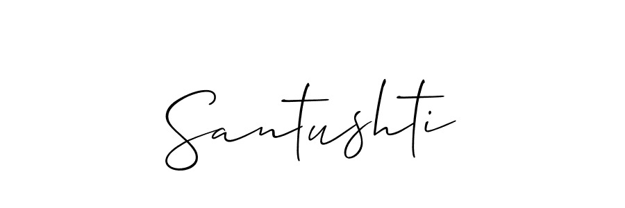 Also we have Santushti name is the best signature style. Create professional handwritten signature collection using Allison_Script autograph style. Santushti signature style 2 images and pictures png