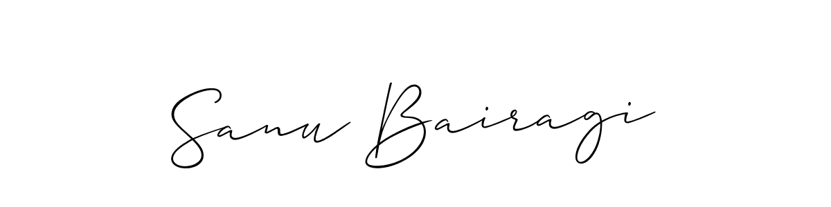 Also we have Sanu Bairagi name is the best signature style. Create professional handwritten signature collection using Allison_Script autograph style. Sanu Bairagi signature style 2 images and pictures png