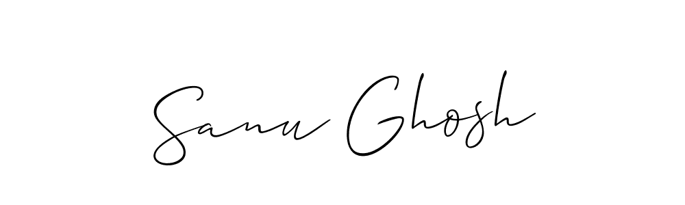 Make a short Sanu Ghosh signature style. Manage your documents anywhere anytime using Allison_Script. Create and add eSignatures, submit forms, share and send files easily. Sanu Ghosh signature style 2 images and pictures png