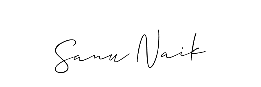 How to make Sanu Naik signature? Allison_Script is a professional autograph style. Create handwritten signature for Sanu Naik name. Sanu Naik signature style 2 images and pictures png