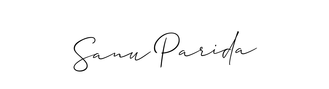 Make a beautiful signature design for name Sanu Parida. Use this online signature maker to create a handwritten signature for free. Sanu Parida signature style 2 images and pictures png