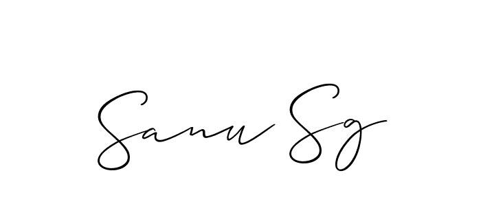 Also we have Sanu Sg name is the best signature style. Create professional handwritten signature collection using Allison_Script autograph style. Sanu Sg signature style 2 images and pictures png
