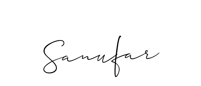 Make a short Sanufar signature style. Manage your documents anywhere anytime using Allison_Script. Create and add eSignatures, submit forms, share and send files easily. Sanufar signature style 2 images and pictures png