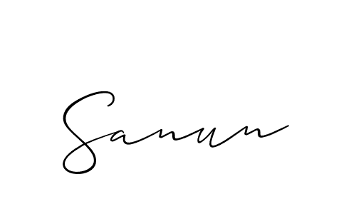 You can use this online signature creator to create a handwritten signature for the name Sanun. This is the best online autograph maker. Sanun signature style 2 images and pictures png