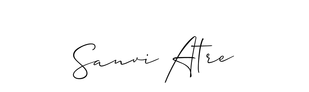 Best and Professional Signature Style for Sanvi Atre. Allison_Script Best Signature Style Collection. Sanvi Atre signature style 2 images and pictures png