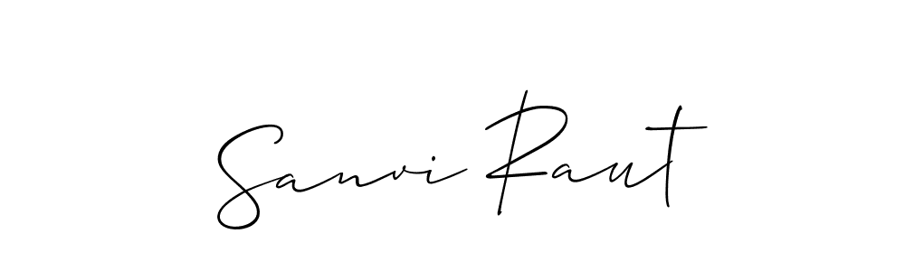 How to make Sanvi Raut signature? Allison_Script is a professional autograph style. Create handwritten signature for Sanvi Raut name. Sanvi Raut signature style 2 images and pictures png