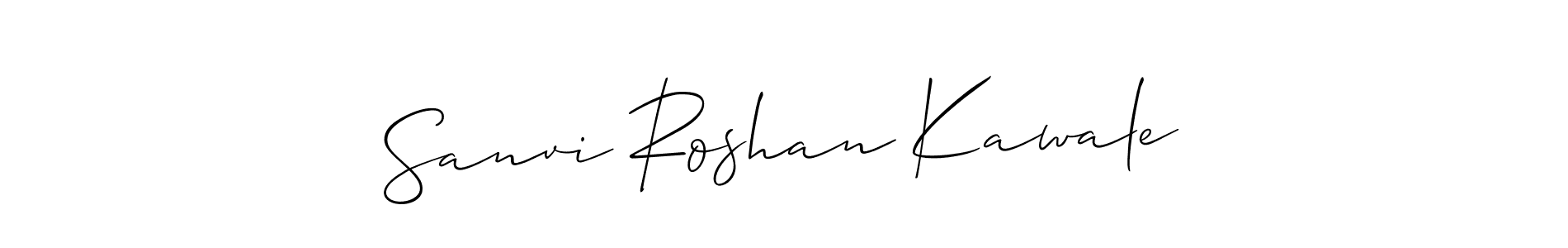 See photos of Sanvi Roshan Kawale official signature by Spectra . Check more albums & portfolios. Read reviews & check more about Allison_Script font. Sanvi Roshan Kawale signature style 2 images and pictures png