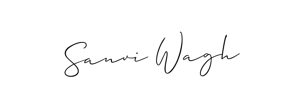 How to make Sanvi Wagh signature? Allison_Script is a professional autograph style. Create handwritten signature for Sanvi Wagh name. Sanvi Wagh signature style 2 images and pictures png