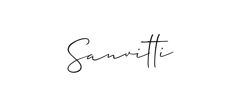 It looks lik you need a new signature style for name Sanvitti. Design unique handwritten (Allison_Script) signature with our free signature maker in just a few clicks. Sanvitti signature style 2 images and pictures png