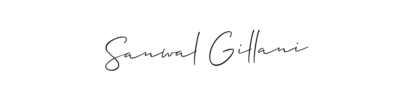 You can use this online signature creator to create a handwritten signature for the name Sanwal Gillani. This is the best online autograph maker. Sanwal Gillani signature style 2 images and pictures png