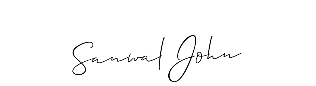 Sanwal John stylish signature style. Best Handwritten Sign (Allison_Script) for my name. Handwritten Signature Collection Ideas for my name Sanwal John. Sanwal John signature style 2 images and pictures png