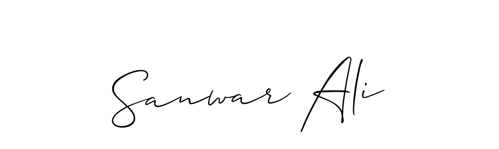 Make a short Sanwar Ali signature style. Manage your documents anywhere anytime using Allison_Script. Create and add eSignatures, submit forms, share and send files easily. Sanwar Ali signature style 2 images and pictures png