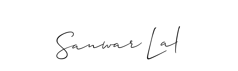 Also You can easily find your signature by using the search form. We will create Sanwar Lal name handwritten signature images for you free of cost using Allison_Script sign style. Sanwar Lal signature style 2 images and pictures png