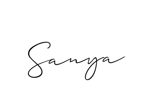 The best way (Allison_Script) to make a short signature is to pick only two or three words in your name. The name Sanya include a total of six letters. For converting this name. Sanya signature style 2 images and pictures png