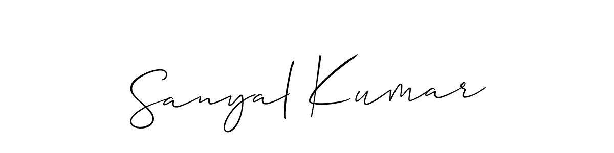 Also we have Sanyal Kumar name is the best signature style. Create professional handwritten signature collection using Allison_Script autograph style. Sanyal Kumar signature style 2 images and pictures png