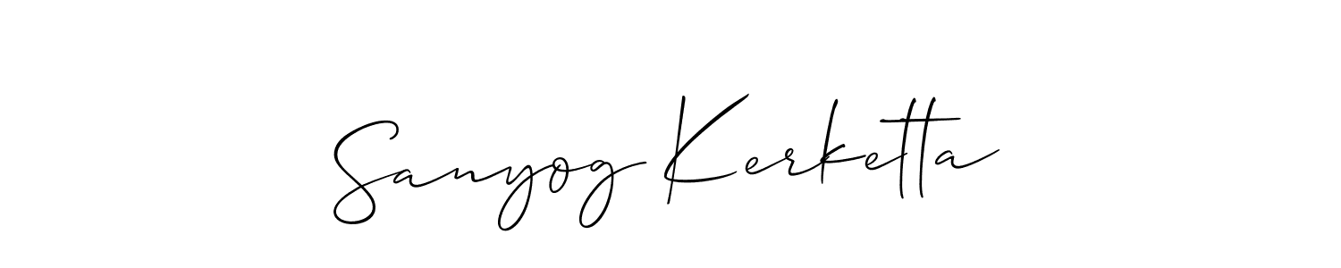 Also we have Sanyog Kerketta name is the best signature style. Create professional handwritten signature collection using Allison_Script autograph style. Sanyog Kerketta signature style 2 images and pictures png