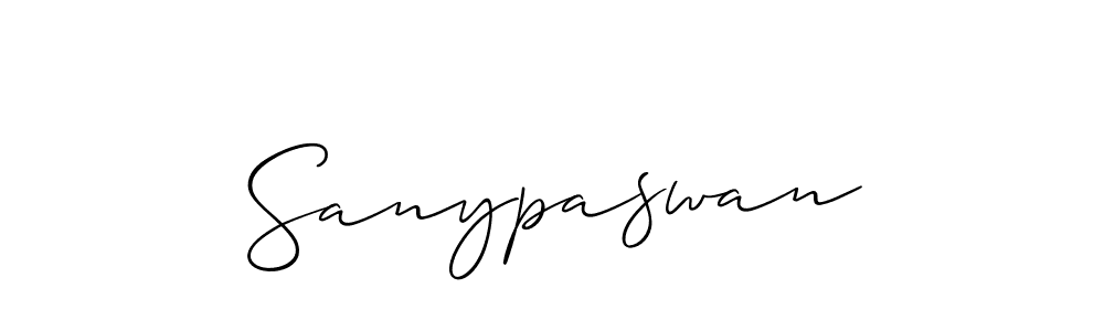Best and Professional Signature Style for Sanypaswan. Allison_Script Best Signature Style Collection. Sanypaswan signature style 2 images and pictures png