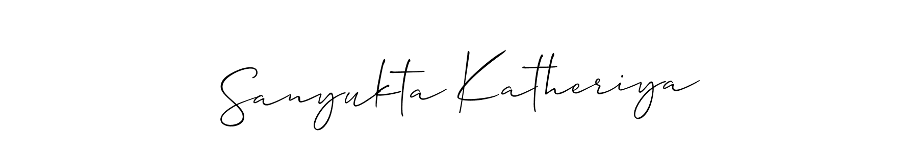 Best and Professional Signature Style for Sanyukta Katheriya. Allison_Script Best Signature Style Collection. Sanyukta Katheriya signature style 2 images and pictures png