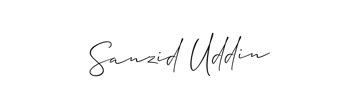 How to Draw Sanzid Uddin signature style? Allison_Script is a latest design signature styles for name Sanzid Uddin. Sanzid Uddin signature style 2 images and pictures png