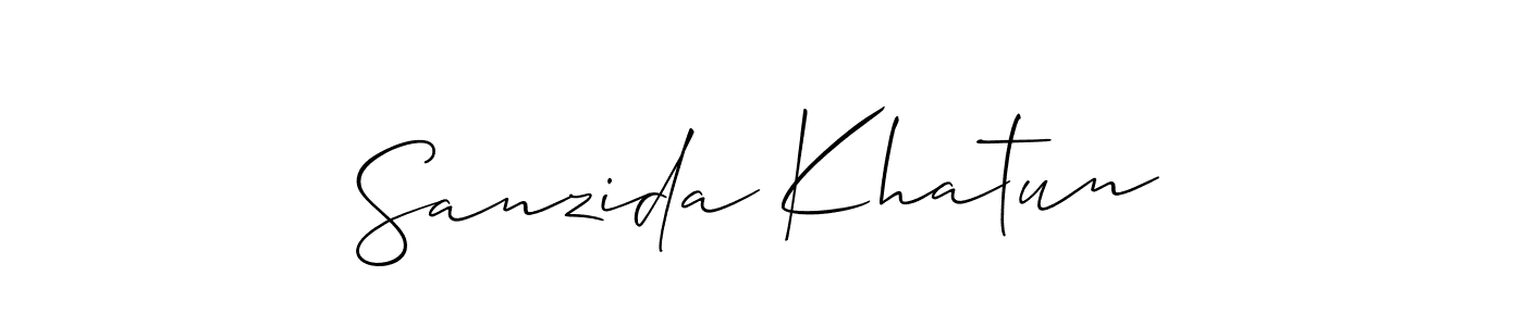 This is the best signature style for the Sanzida Khatun name. Also you like these signature font (Allison_Script). Mix name signature. Sanzida Khatun signature style 2 images and pictures png