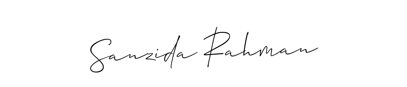 This is the best signature style for the Sanzida Rahman name. Also you like these signature font (Allison_Script). Mix name signature. Sanzida Rahman signature style 2 images and pictures png