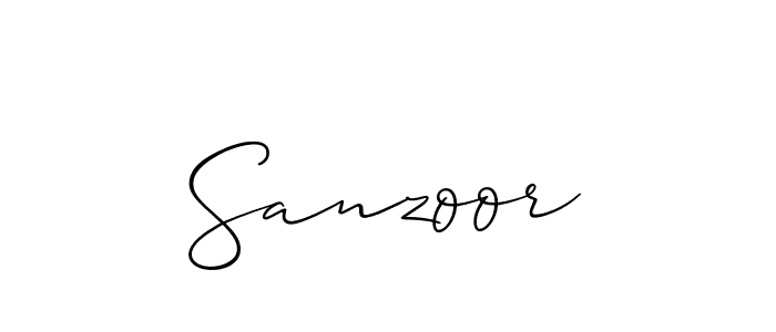 How to make Sanzoor name signature. Use Allison_Script style for creating short signs online. This is the latest handwritten sign. Sanzoor signature style 2 images and pictures png