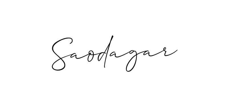 It looks lik you need a new signature style for name Saodagar. Design unique handwritten (Allison_Script) signature with our free signature maker in just a few clicks. Saodagar signature style 2 images and pictures png
