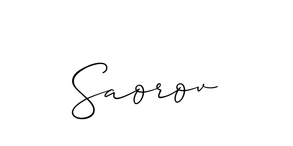 You can use this online signature creator to create a handwritten signature for the name Saorov. This is the best online autograph maker. Saorov signature style 2 images and pictures png