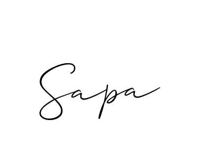 Make a beautiful signature design for name Sapa. Use this online signature maker to create a handwritten signature for free. Sapa signature style 2 images and pictures png