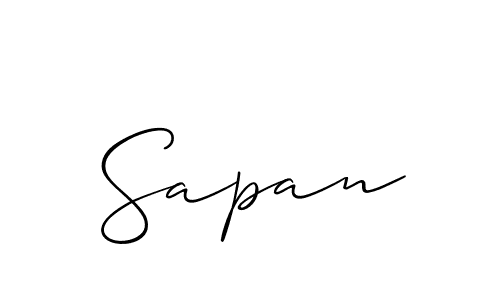 How to Draw Sapan signature style? Allison_Script is a latest design signature styles for name Sapan. Sapan signature style 2 images and pictures png