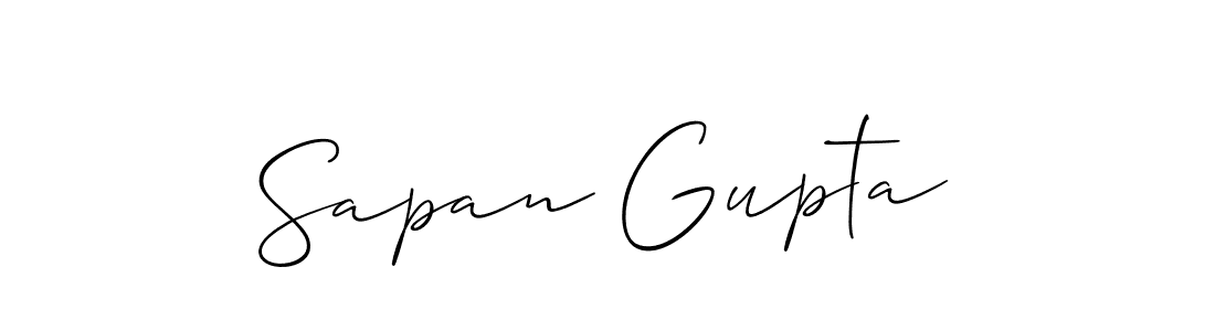 Design your own signature with our free online signature maker. With this signature software, you can create a handwritten (Allison_Script) signature for name Sapan Gupta. Sapan Gupta signature style 2 images and pictures png