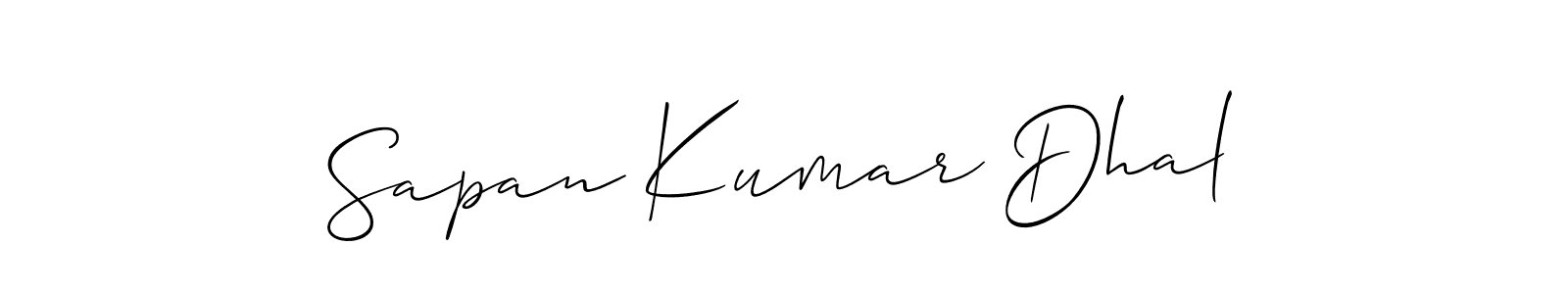 Use a signature maker to create a handwritten signature online. With this signature software, you can design (Allison_Script) your own signature for name Sapan Kumar Dhal. Sapan Kumar Dhal signature style 2 images and pictures png