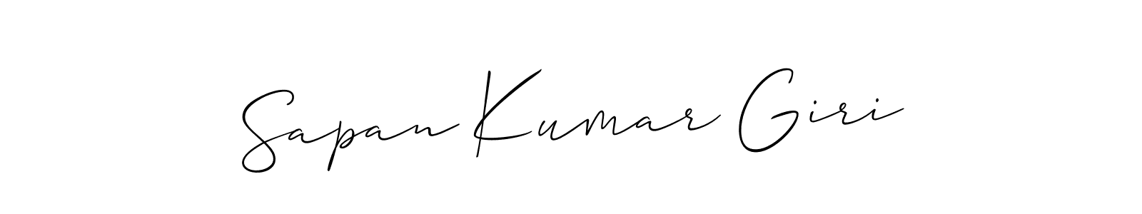 This is the best signature style for the Sapan Kumar Giri name. Also you like these signature font (Allison_Script). Mix name signature. Sapan Kumar Giri signature style 2 images and pictures png