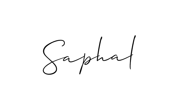 How to make Saphal name signature. Use Allison_Script style for creating short signs online. This is the latest handwritten sign. Saphal signature style 2 images and pictures png