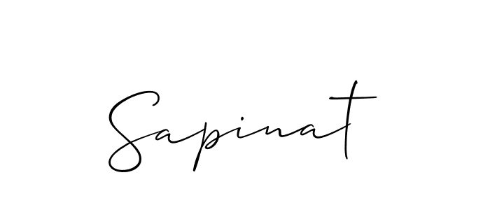 Design your own signature with our free online signature maker. With this signature software, you can create a handwritten (Allison_Script) signature for name Sapinat. Sapinat signature style 2 images and pictures png