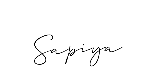 Best and Professional Signature Style for Sapiya. Allison_Script Best Signature Style Collection. Sapiya signature style 2 images and pictures png